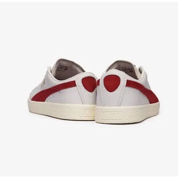 Puma Basket VTG Men Casual Retro Skate Bball Shoe White Red Athletic Sneaker NEW - Picture 6 of 9